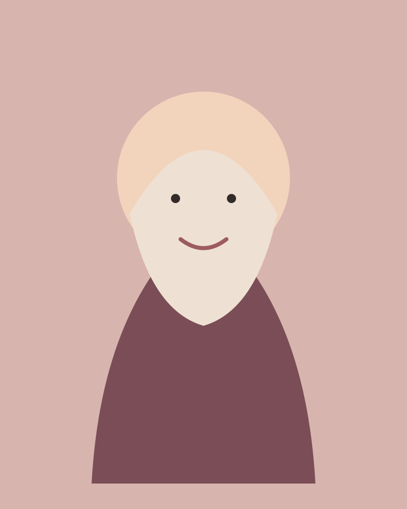 Illustrated placeholder portrait for Amina Noor